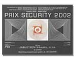 UTMRKELSE p Prix Security 2002 fr JA 60 Comfort trdlsa inbrottslarm av fabrikatet Jablotron SLJES HOS OSS